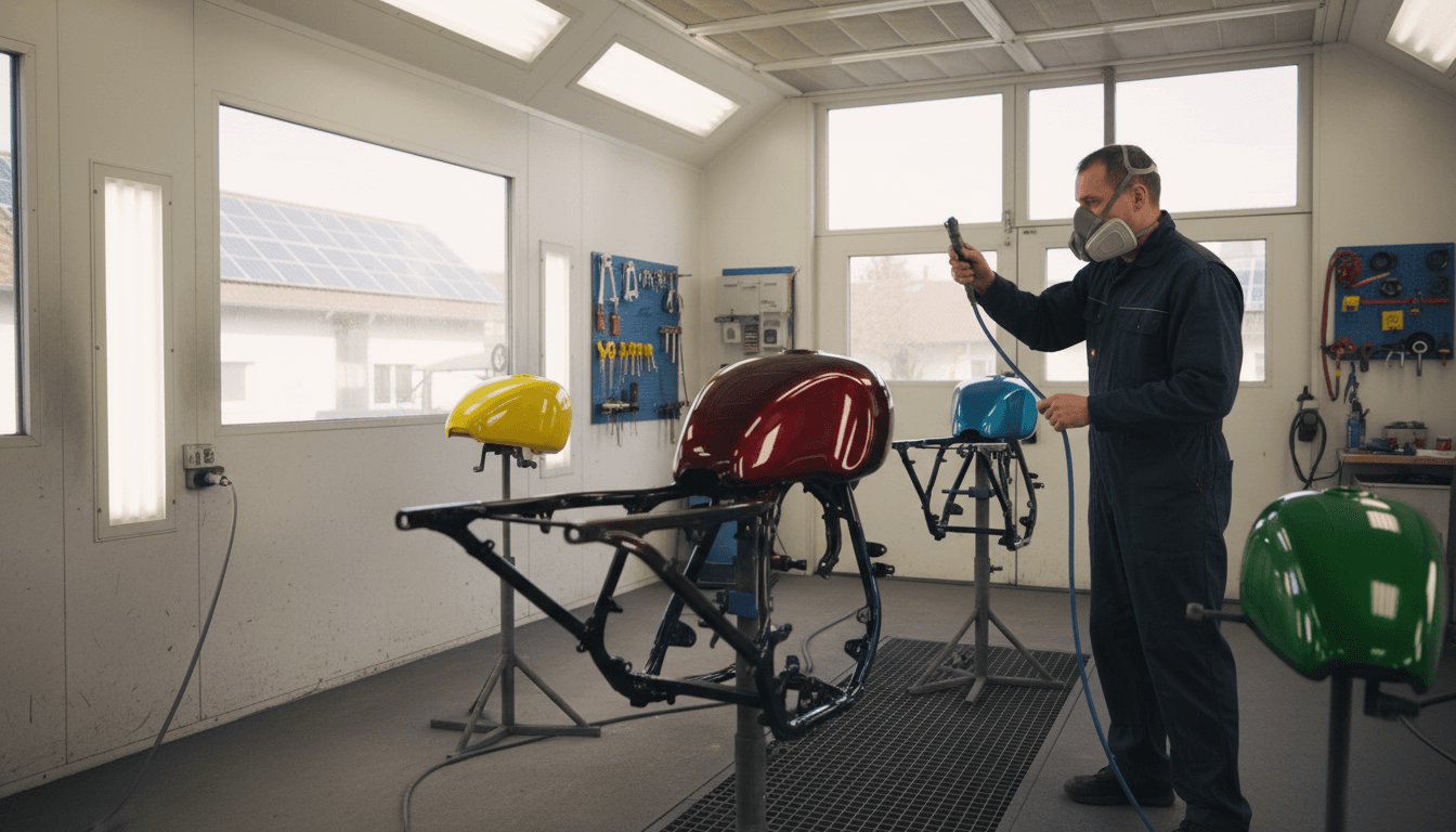 Motorradlackierung Hechingen — Professionelle Lackierung für Zweiräder